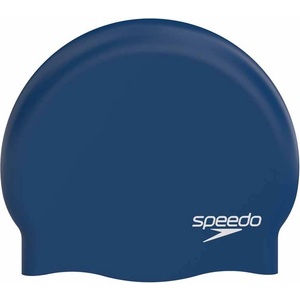 Speedo Plavecká čepička speedo plain moulded silicone cap тъмно