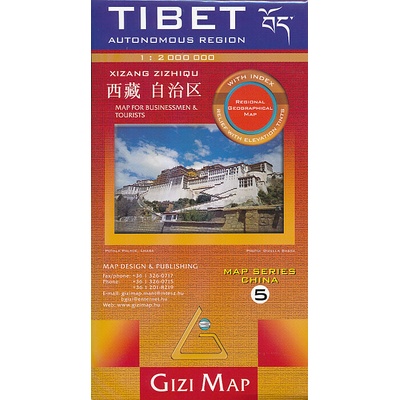 Gizi Map Central Asia, Geographical Map