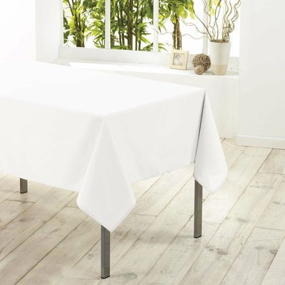 Douceur d'intérieur Obdélníkový ubrus ESSENTIEL hnědý polyester bílý 140x200 cm