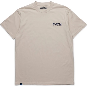 KAVU Мъжка тениска KAVU Waves T-shirt - Moonbeam (216-8140-0112)