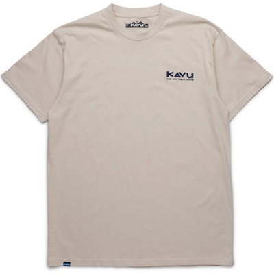 KAVU Мъжка тениска KAVU Waves T-shirt - Moonbeam (216-8140-0112)