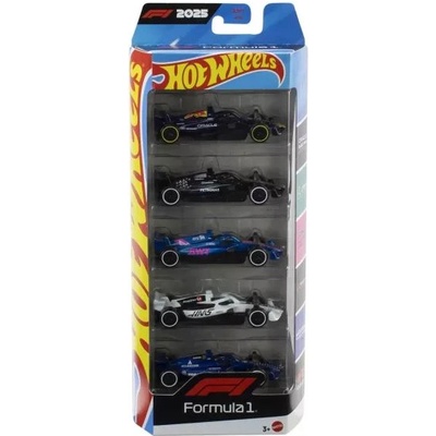 Mattel Hot Wheels: колички F1 - комплект от 5 броя (JLN11)