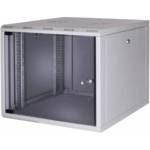 Lande Комуникационен шкаф LANDE SOHO 9U / 19" / 540x370x400 mm / 80 kg / Сив / Стъклена врата (Lande 9U 19)