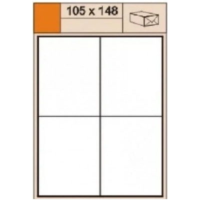 S&K label LOUISA 105 x 148 mm bílé A4 100 archů