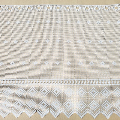 Háčkovaná vitrážová záclonka GERSTER 11428 60 x 120 cm