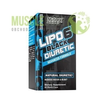 Nutrex Lipo 6 Black Diuretic 80 kapsúl