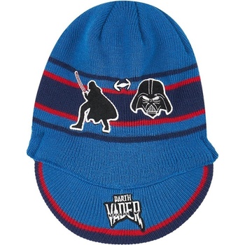 chlapecká zimní čepice s kšiltem Star Wars modrá