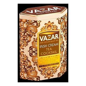 Vazar černý čaj Cocktail Irish cream plech 100 g