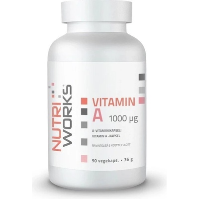 NutriWorks Vitamin A 1000 µg 90 kapslí