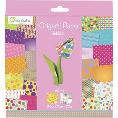Avenue Mandarine Papíry na origami 20x20cm 60ks bubliny