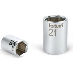 Fortum Фасунга 1/2", 14mm, 61CrV5, матов хром, дължина 38mm FORTUM