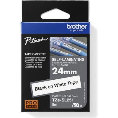 Brother TZE-SL251 24mm černý/bílá