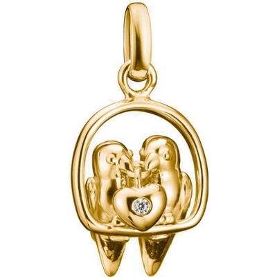 Thomas Sabo connect přívěsek charm Lovebirds gold-plated CC1240 414 14