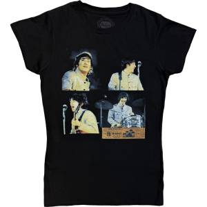 The Beatles Shea Stadium Shots Black M Дамски Риза (BEATTEE373LB02)