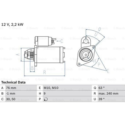 żtartér BOSCH 0 986 018 910