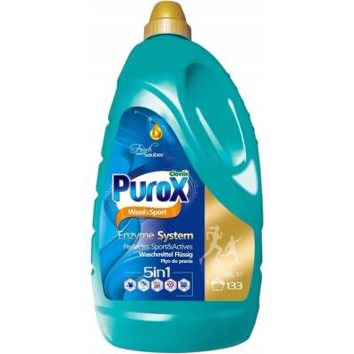 Purox Wool & Sport Enzyme System prací gel na vlnu a sportovní oblečení 4 l