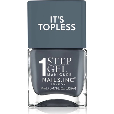 Nails Inc. It’s Topless gélový lak na nechty pre dlhotrvajúci efekt odtieň Emily 14 ml