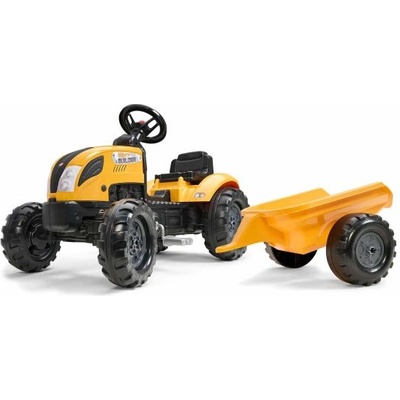FALK Детски трактор за яздене 2055L Mighty Builder с ремарке (2055L)