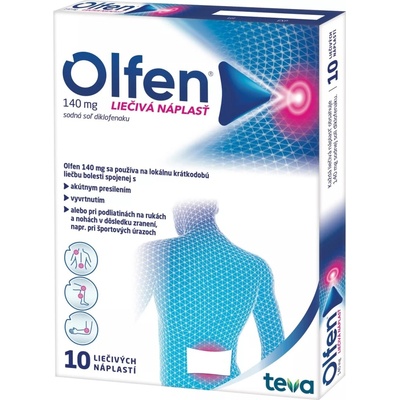 Olfen 140 mg liečivá náplasť 10 ks
