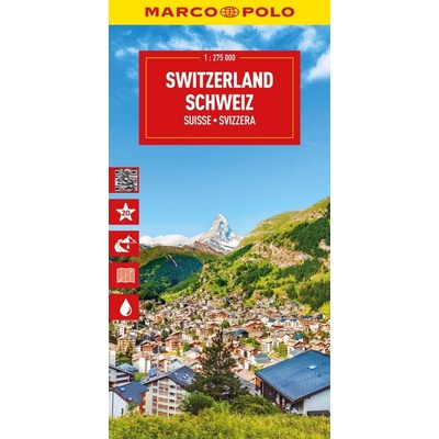 Švýcarsko 1:275 000 / cestovní mapa MARCO POLO