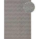 Hanse Home Черно-бял килим за открито , 80 x 150 cm Karo - NORTHRUGS (102470-80x150)