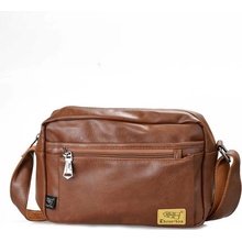 Three Box pánska crossbody taška Chicago Hnedá