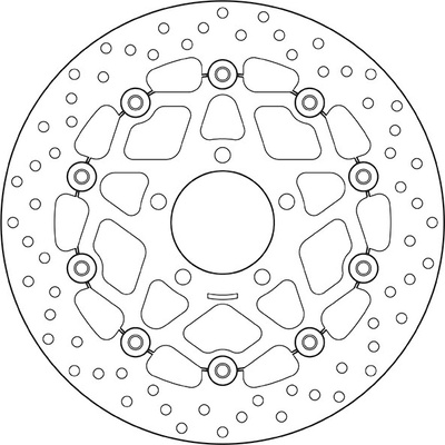 Predný brzdový kotúč Brembo SUZUKI 600 GSX-R 2004 - 2005