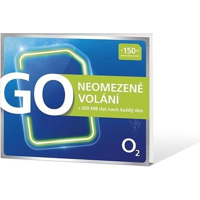 Předplacená karta GO O2 GO SIM Neomezeně 150Kč