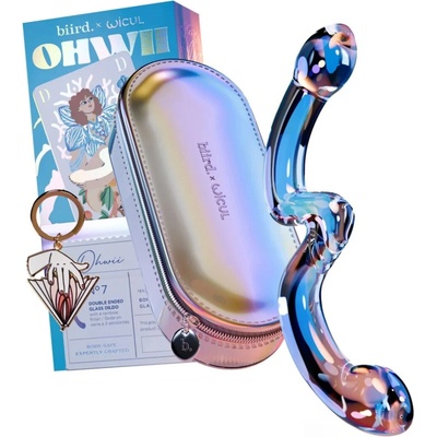 Biird OhWii by WiCul obojstranné sklenené modré