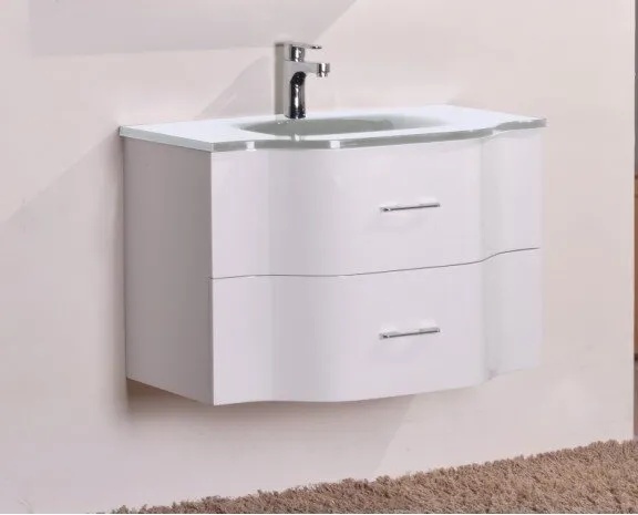 Inter Ceramic Конзолен PVC шкаф ICP 8080W, Inter Ceramic, с умивалник, 80x50x50см (8080W)