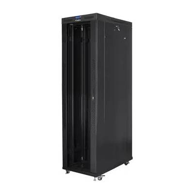 Lanberg Комуникационен шкаф, Lanberg rack cabinet 19" free-standing 47U/800x1200 (flat pack) with glass door lcd black v2 (FF01-8247-12BL)