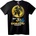 NOONEBRAND Тениска Черен Метален Дракон с Червени Очи - 6XL, Black
