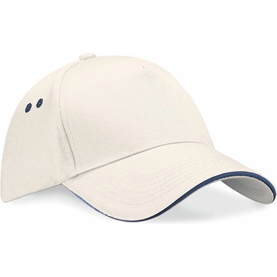 Beechfield Ultimate 5 Panel so šiltom Sandwich Putty/French Navy