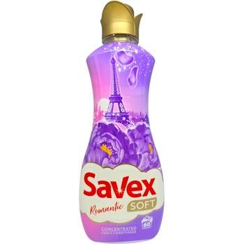 SAVEX SOFT омекотител за пране, 1500мл, 60 пранета, Romantic