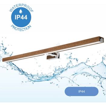 Brilagi Brilagi-LED Лампа за огледало в баня WOODY MIRROR LED/15W/230V IP44 дъб/хром (BG15128)