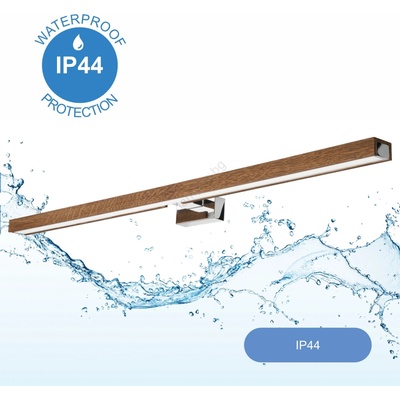 Brilagi Brilagi-LED Лампа за огледало в баня WOODY MIRROR LED/15W/230V IP44 дъб/хром (BG15128)