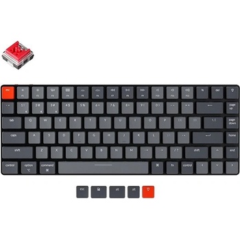 Keychron K3 TKL Ultra-Slim Low Profile Hot-Swappable Optical Red Switch K3-E1
