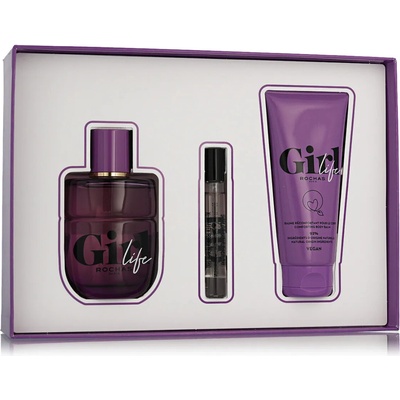 Rochas Girl Life EDP 75 ml + Girl Life EDP 7,5 ml + GIrl Life parfumované telové mlieko 100 ml
