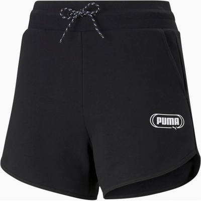 Puma Rebel High Waist šortky dámské černá