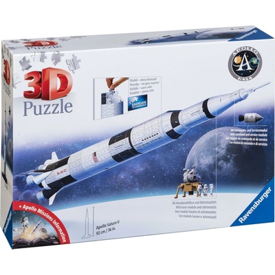 RAVENSBURGER 3D puzzle Vesmírná raketa Saturn V 504 ks