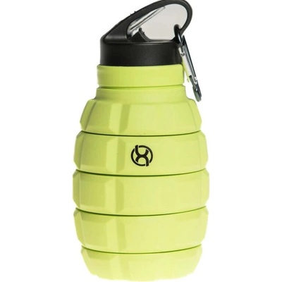 BrainMax Grenade bottle, skládací silikonová lahev na vodu,zelená 580ml