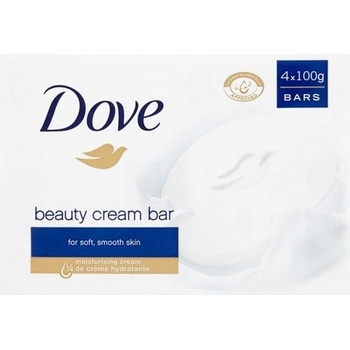 Dove Beauty Cream Bar krémové toaletné mydlo 4 x 100 g