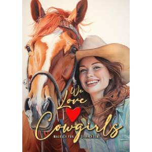 We love Cowgirls Malbuch für Erwachsene | Monsoon Publishing, Musterstück Grafik (2023)