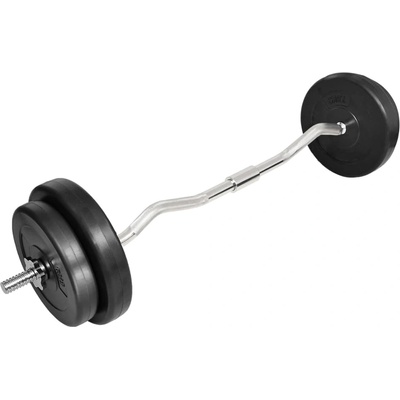 vidaXL Извит лост за вдигане на тежести, 30 кг (90373)