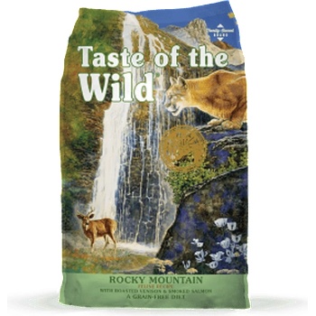 Taste of the Wild Rocky Mountain с елен и сьомга - храна за котки във всички фази на развитие от коте до възрастна котка