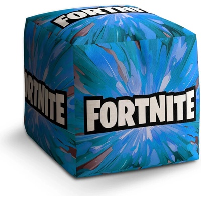 Sablio Taburet Cube FORTNITE modrá: 40x40x40 cm