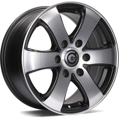 Carbonado Mammuth 7x16 6x130 ET50 matt black front polished