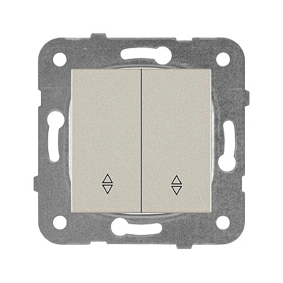 Panasonic КАРЕ ПЛЮС ДВОЕН ДЕВИАТОР КЛЮЧ МЕХ. БРОНЗ (wktt00112br-eu2)