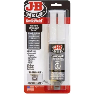 J-B WELD 50176 KwikWeld rýchlo tuhnúce dvojzložkové epoxidové lepidlo 25 ml