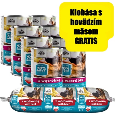 Frendi Adult kúsky v jemnej omáčke s pečeňou 8 x 1250 g